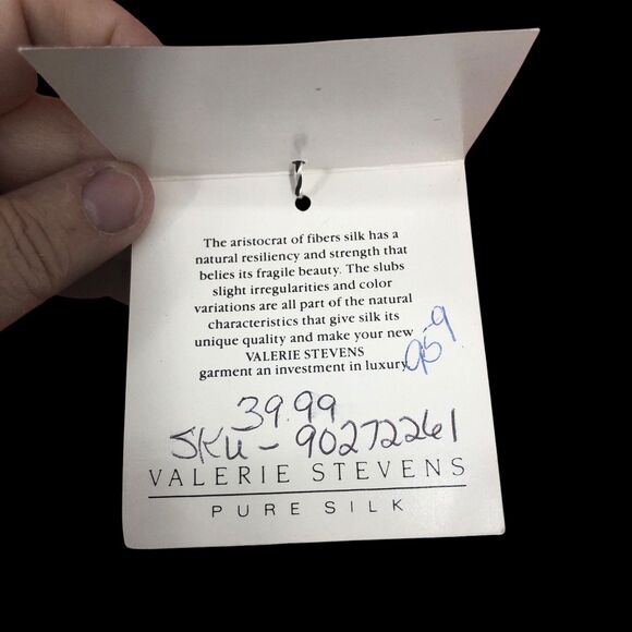 NWT Valerie Steven’s Pure Silk Mauve Pink 100% Silk Blouse, Office Siren, SZ 16 - Picture 8 of 10